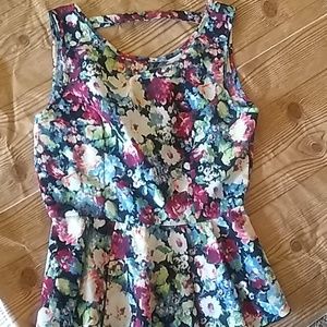 Floral Peplum top